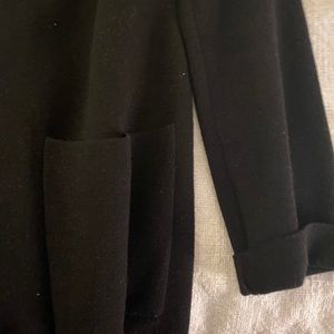 Black cotton blazer